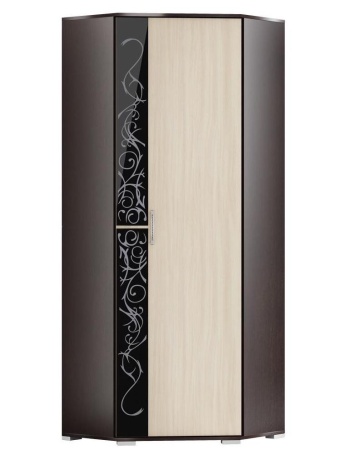 Шкаф Угловой Юнона-2 ШУ-02 Венге/Дуб Молочный (Ш-773 х В-2036 х Г-773 мм)