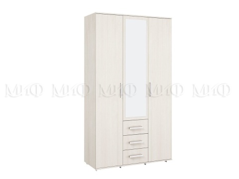 Шкаф 3-х Дверный Бостон Сандал Светлый (Ш-1200 мм x В-2120 мм x Г-470 мм)