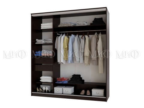 Шкаф-Купе Альянс (Ш-1000/1500/2000 х Г-600 х В-2200 мм)/Разные Цвета