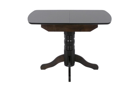 Стол обеденный раздвижной с овальной крышкой венге