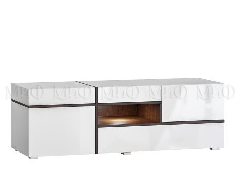 Тумба TV Мадрид МДФ Белый Глянец (Ш-1500 мм x В-500 мм x Г-524 мм)